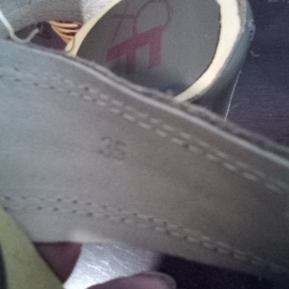 Vintage Criss Cross  Platform Leather  Wrapped Heel Sandals - Picture 14 of 16